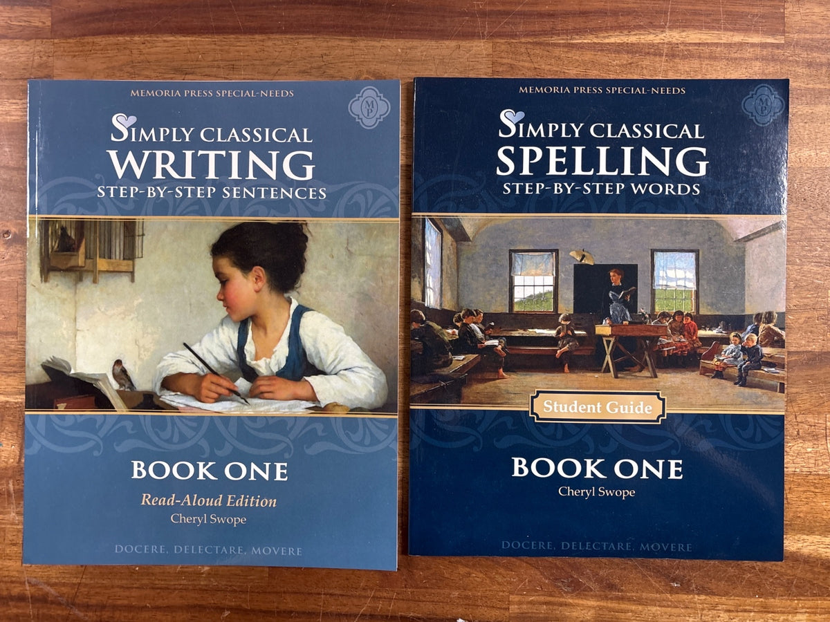 Memoria Press Simply Classical Writing & Spelling Book One Set
