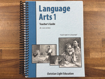 Christian Light Education Language Arts 1 Teacher's Guide Sunrise
