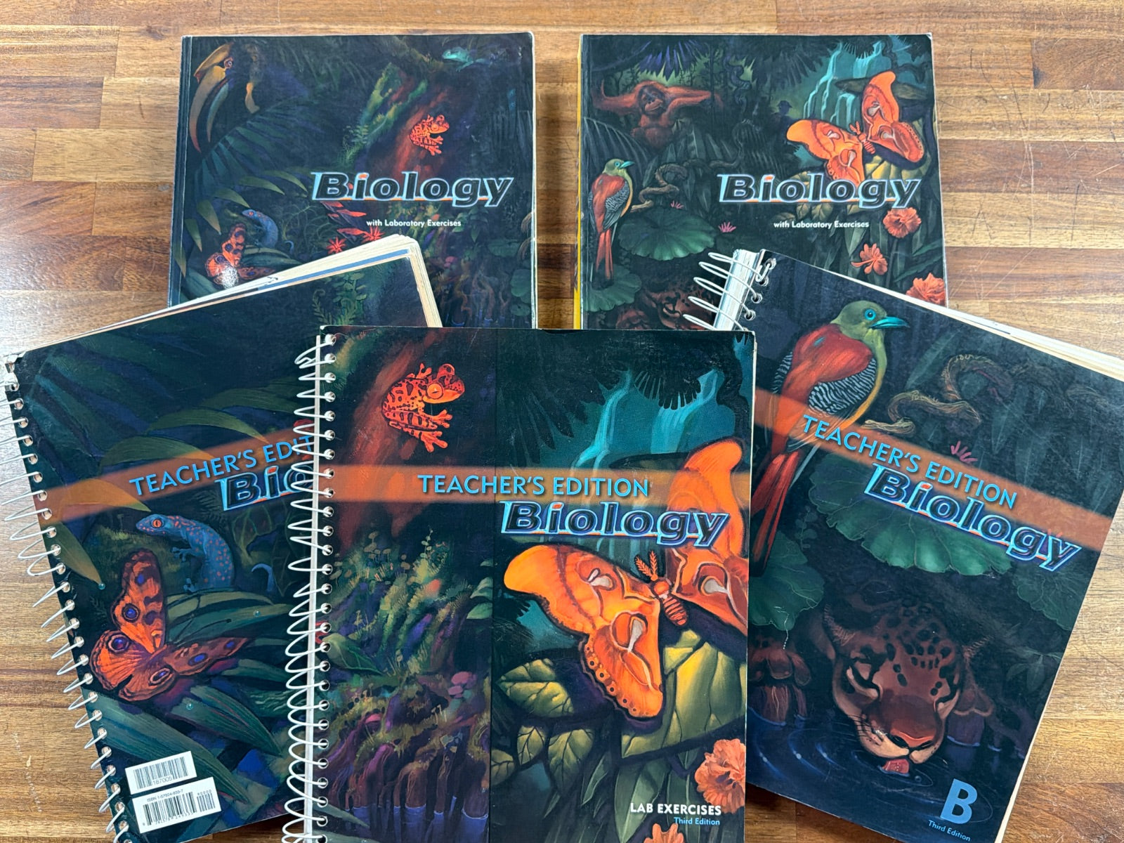 BJU Biology 3rd Edition LOT of 5 Curriculum Bundle
