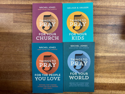 5 Things to Pray Series 4-Book Set: Church, Kids, Family, World