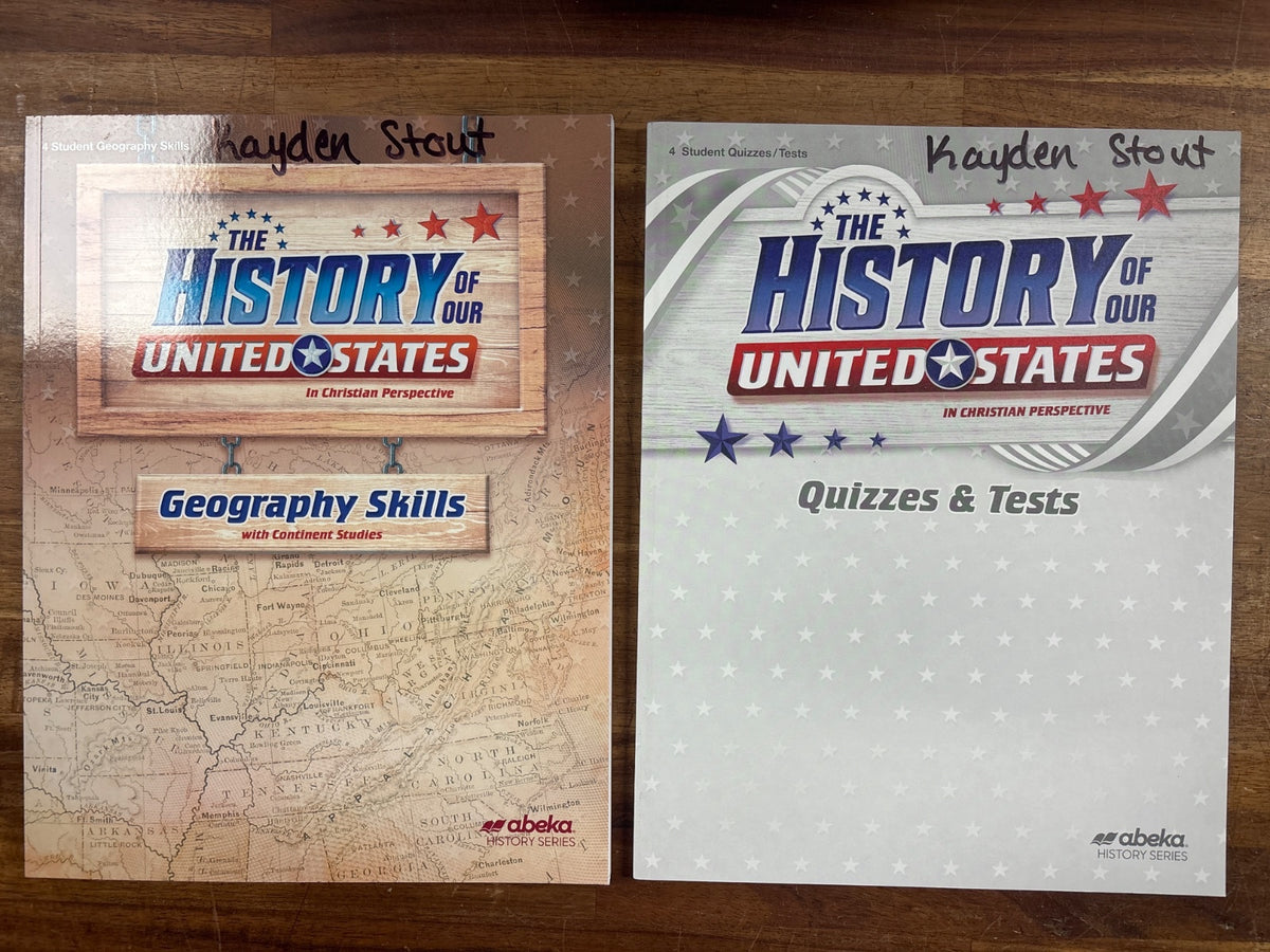 Abeka History of Our United States 4 Set 5th Ed