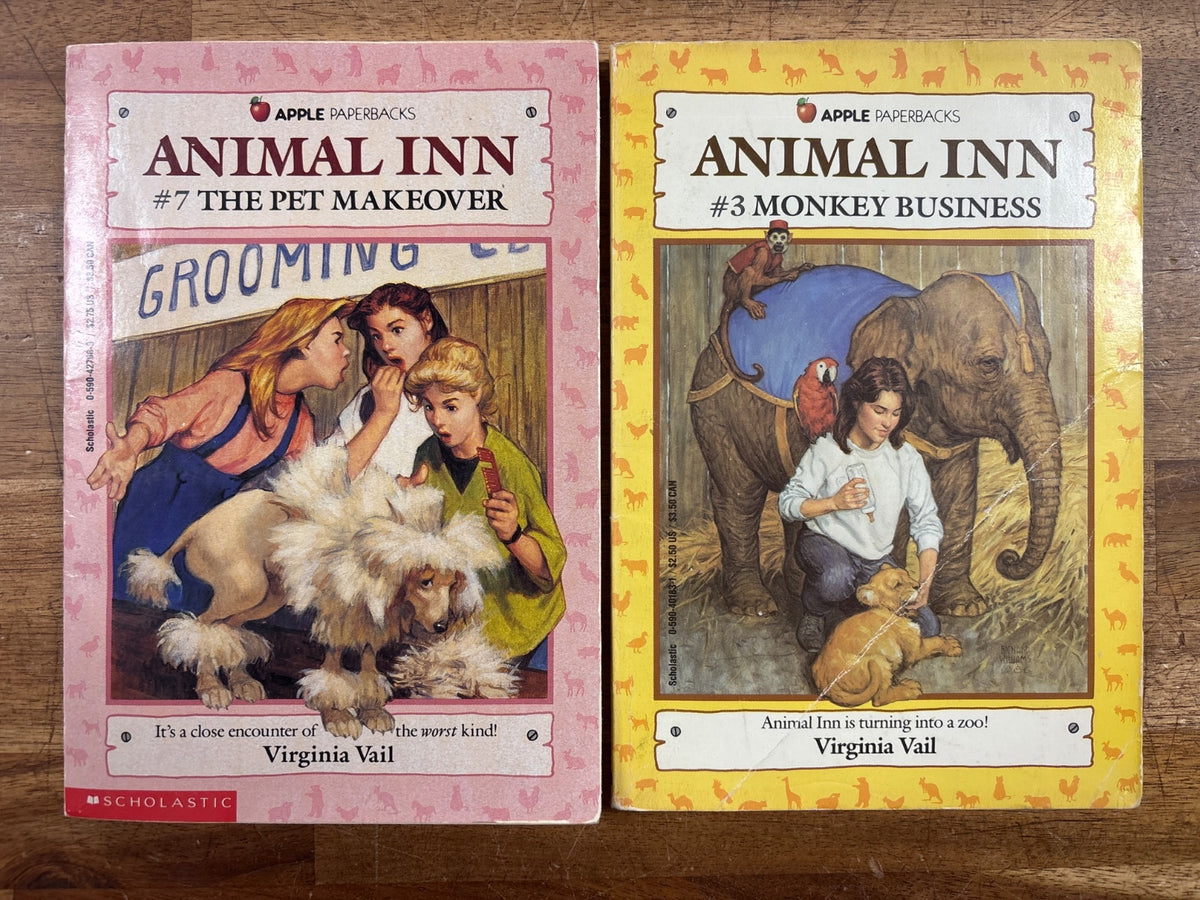 Animal Inn #7 Pet Makeover & #3 Monkey Business - Virginia Vail — front cover