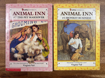 Animal Inn #7 Pet Makeover & #3 Monkey Business - Virginia Vail — front cover