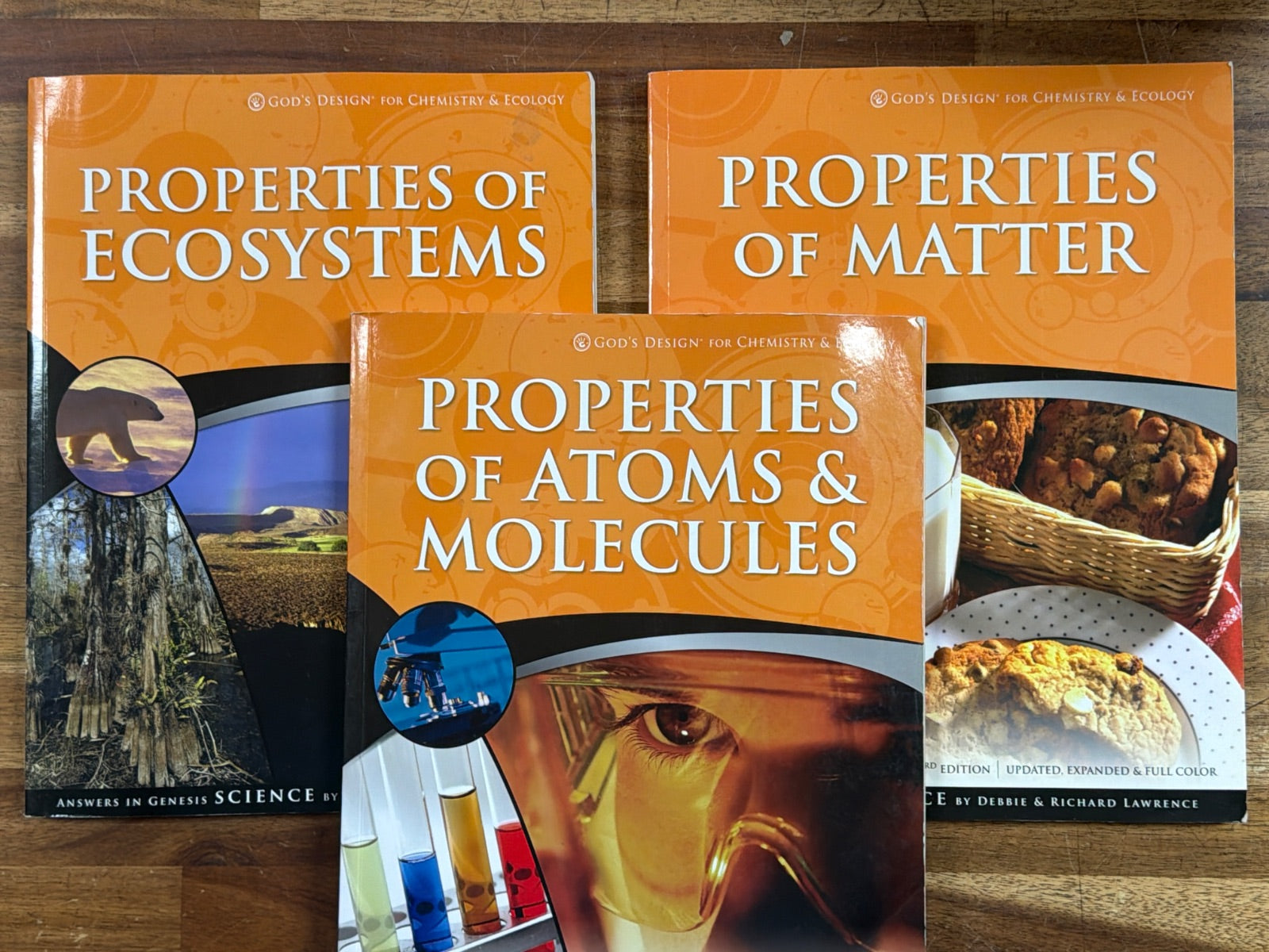 God's Design Chemistry & Ecology Set of 3 Textbooks AIG