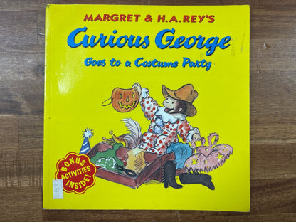 Curious George Goes to a Costume Party by Margret & H.A. Rey — front cover