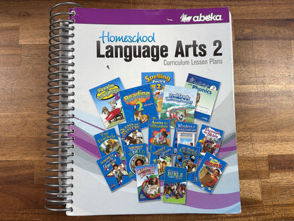 Abeka Homeschool Language Arts 2 Curriculum Lesson Plans