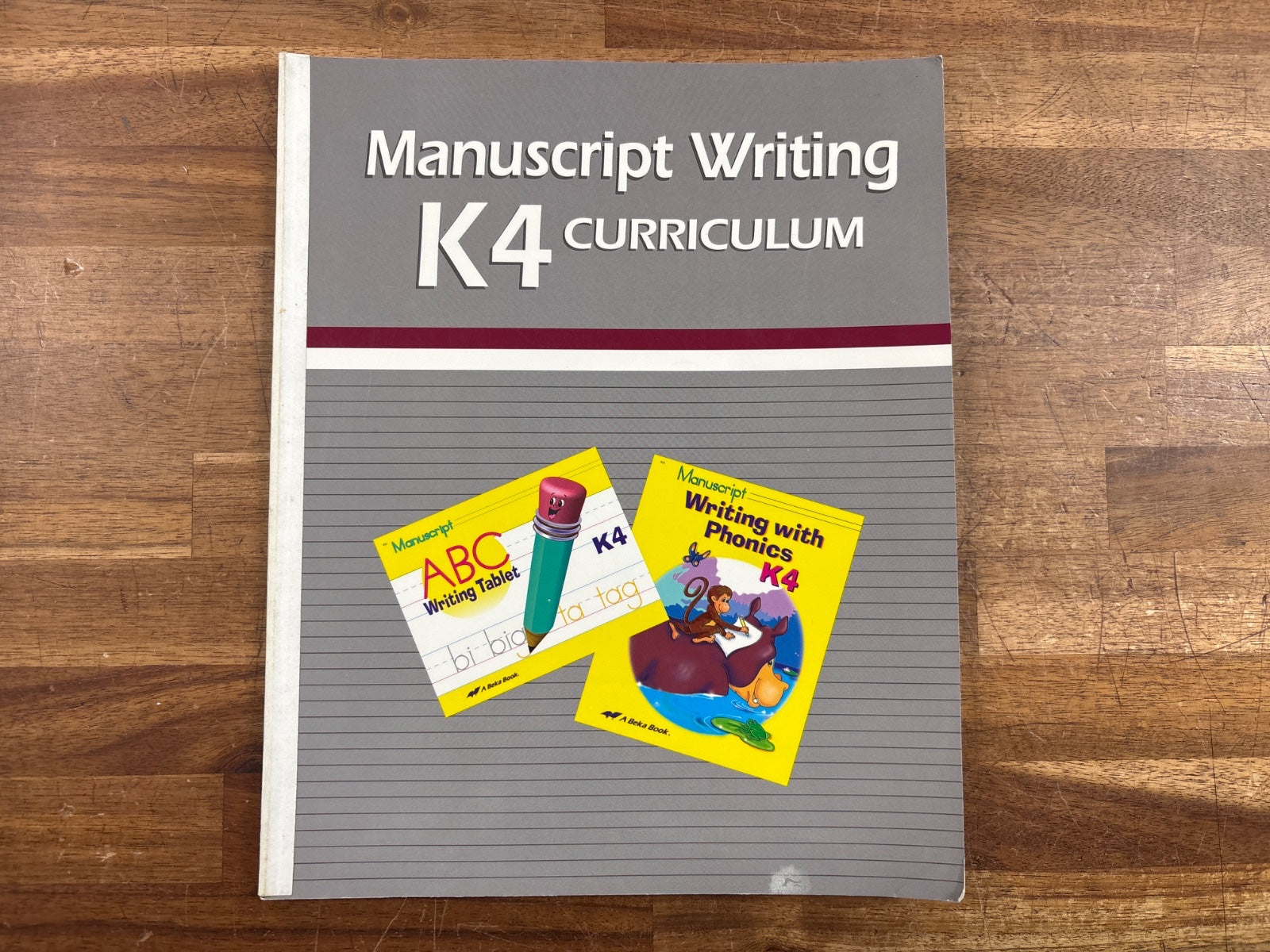 Abeka Manuscript Writing K4 Curriculum Parent Kit — front cover