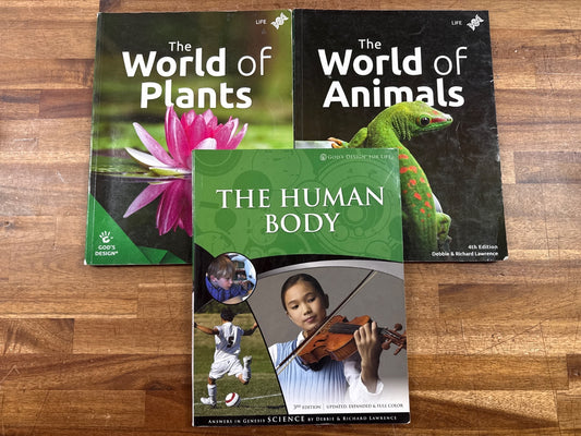 God's Design for Life Bundle: Plants, Animals, Human Body