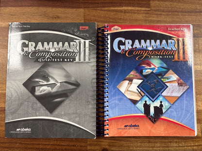 Abeka Grammar & Composition III Teacher Key & Quiz/Test Key Set
