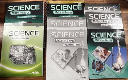 Abeka Science Matter and Energy 2nd Ed Complete Set