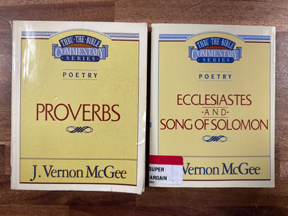 Thru the Bible Commentary: Proverbs & Ecclesiastes Set — front cover