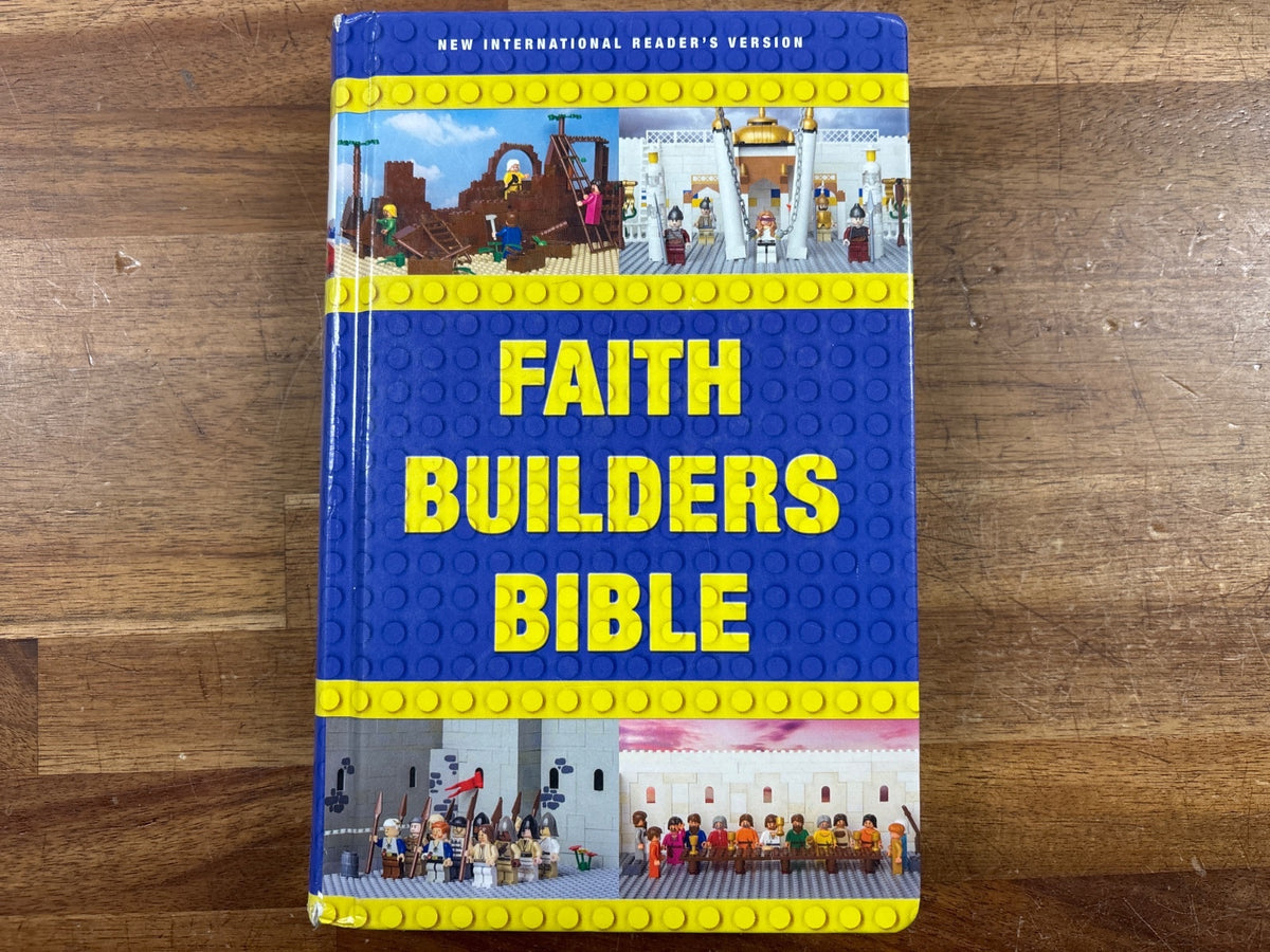 Faith Builders Bible NIrV Lego-Themed Hardcover Kids Bible — front cover