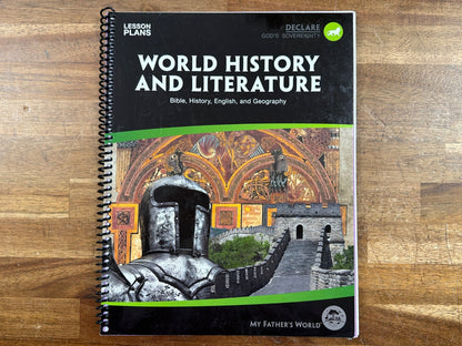 My Father's World World History and Literature Lesson Plans