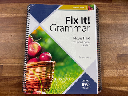 IEW Fix It! Grammar Nose Tree Level 1 Student & Teacher Set — front cover