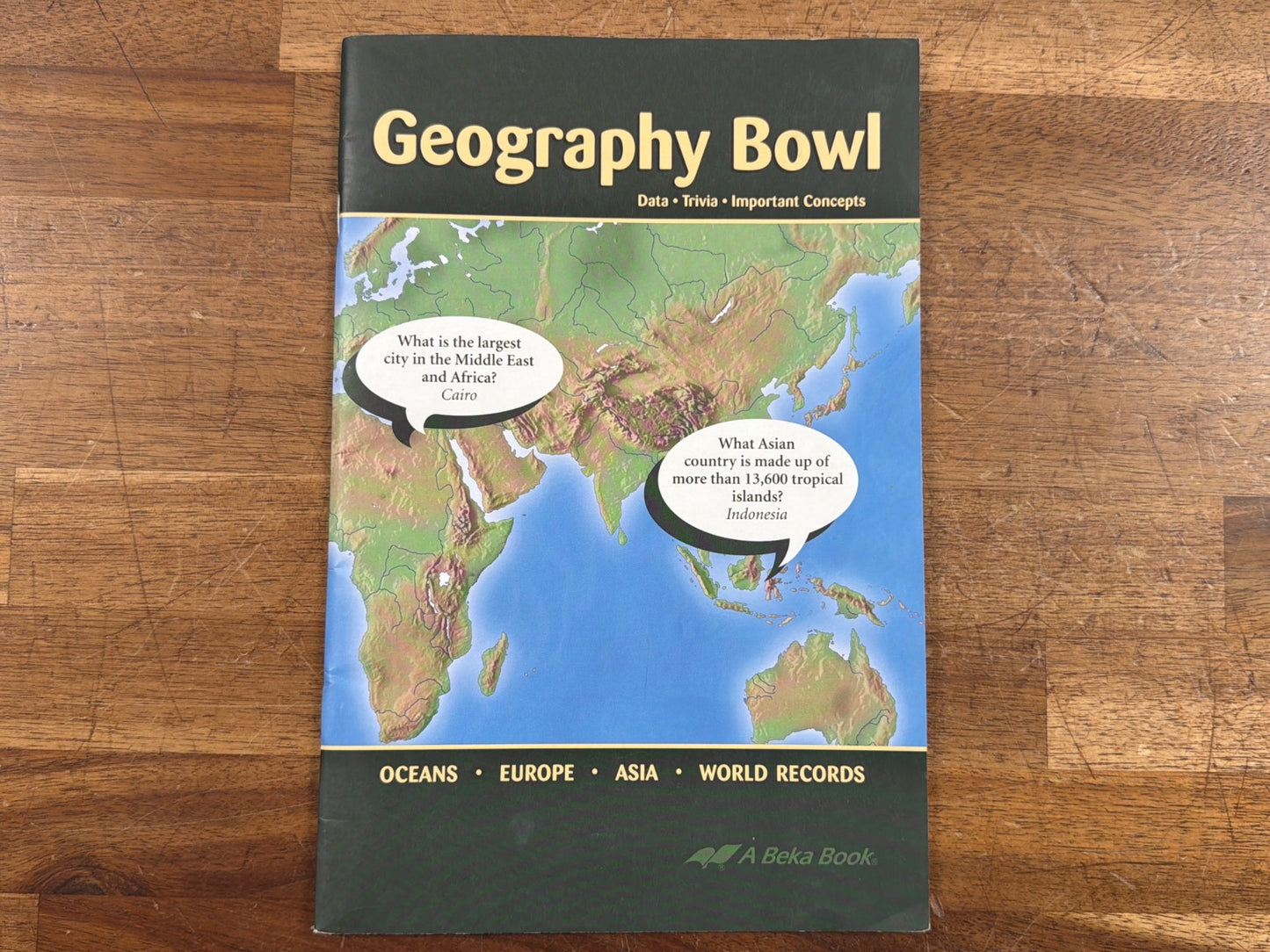 Abeka Geography Bowl Data Trivia Important Concepts