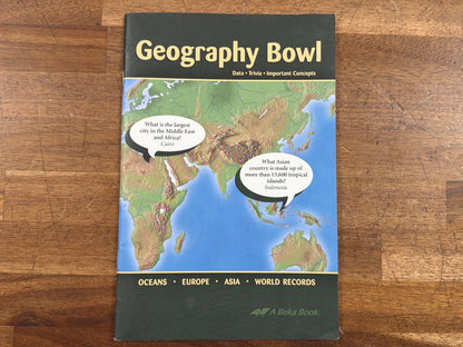 Abeka Geography Bowl Data Trivia Important Concepts