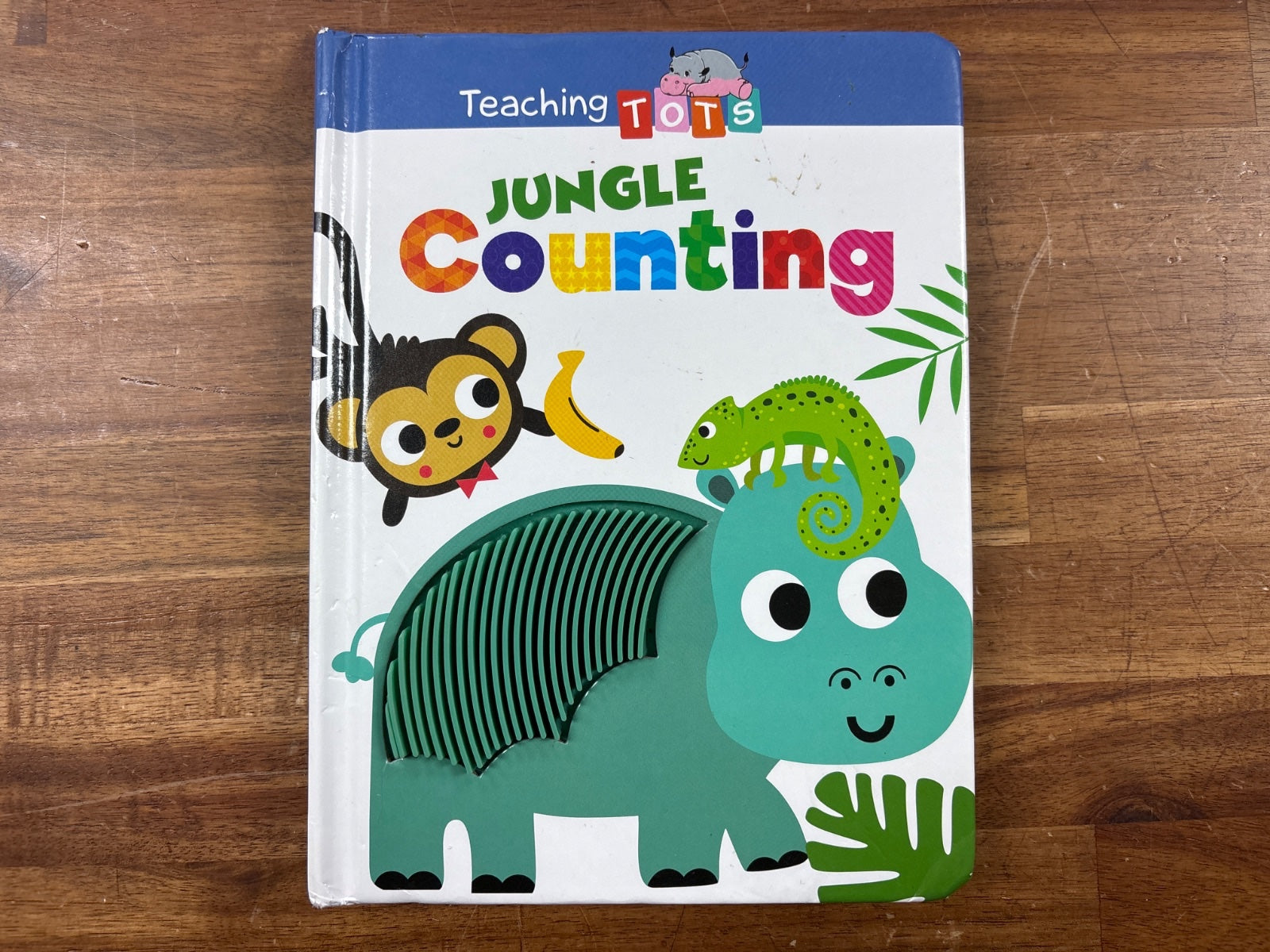 Teaching Tots Jungle Counting Touch-and-Feel Silicone Book — front cover