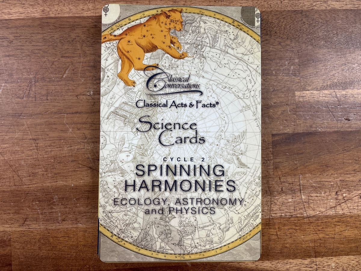 Classical Conversations Science Cards Cycle 2 Spinning Harmonies