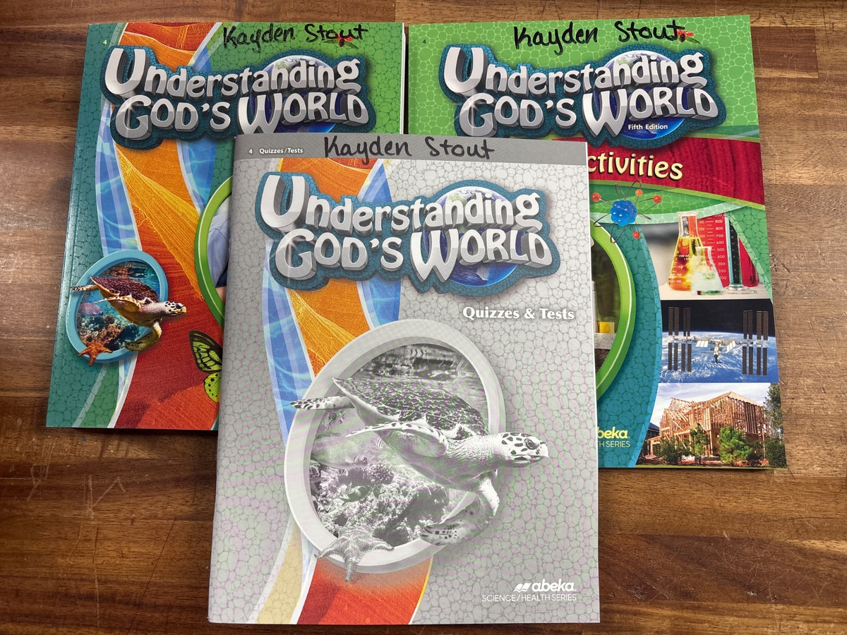 Abeka Understanding God's World Grade 4 Science Set