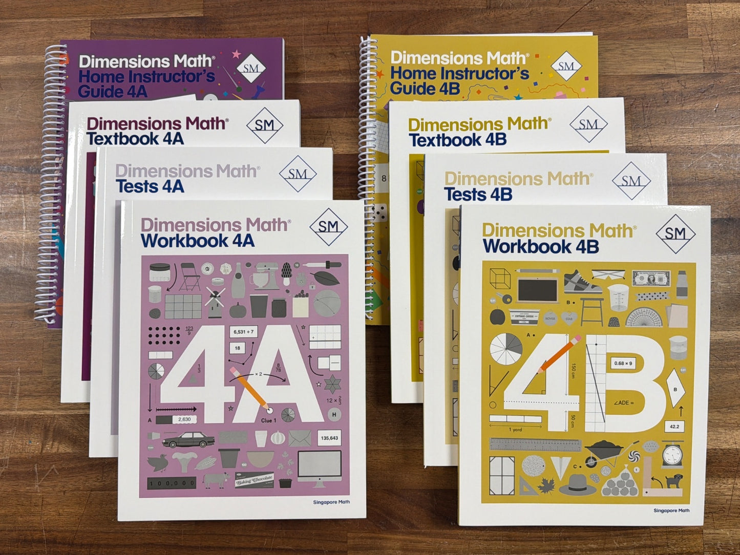 Dimensions Math Grade 4A & 4B Complete Set Singapore Math
