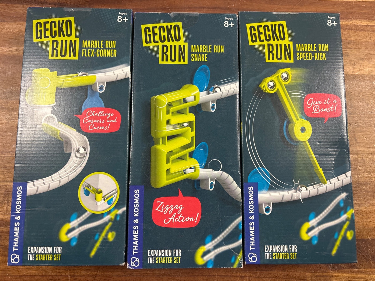 Thames & Kosmos Gecko Run Marble Run Expansion Set of 3 — front cover
