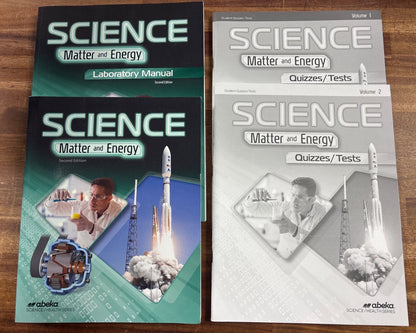 Abeka Science Matter and Energy 2nd Ed Set W/ Tests