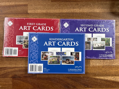 Memoria Press Art Cards K-2 Set Kindergarten 1st 2nd Grade