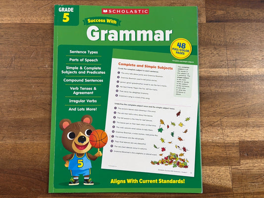 Scholastic Success with Grammar Grade 5 Workbook