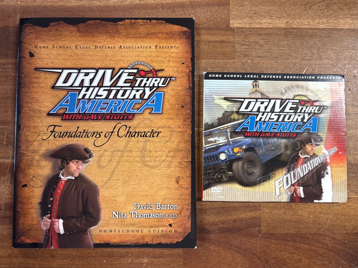 Drive Thru History America Foundations of Character Book & DVD — front cover