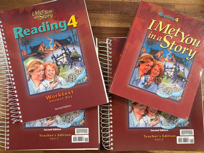 BJU Press Reading 4 I Met You in a Story Set 2nd Ed