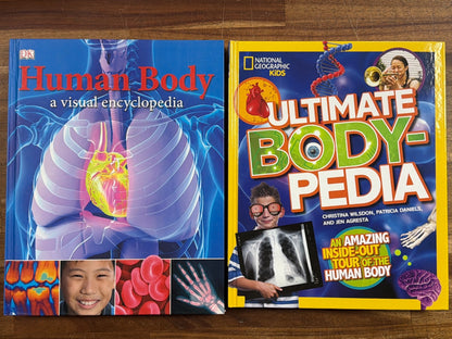 DK Human Body Encyclopedia & NatGeo Ultimate Bodypedia Set