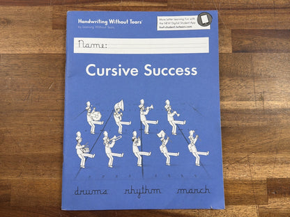 Handwriting Without Tears Cursive Success Student Workbook