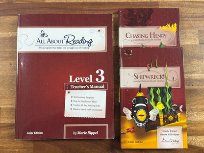 All About Reading Level 3 Teacher's Manual + Readers Set
