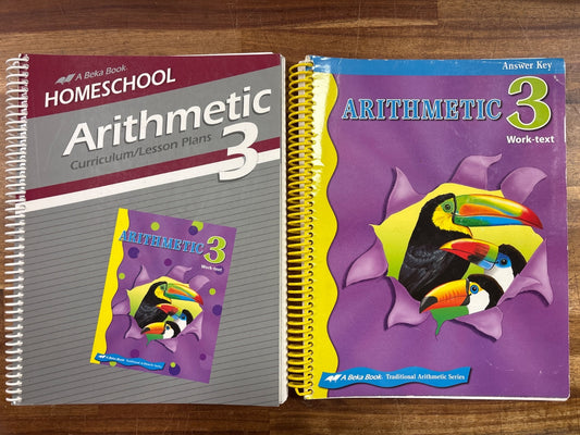 Abeka Arithmetic 3 Curriculum/Lesson Plans & Answer Key Set
