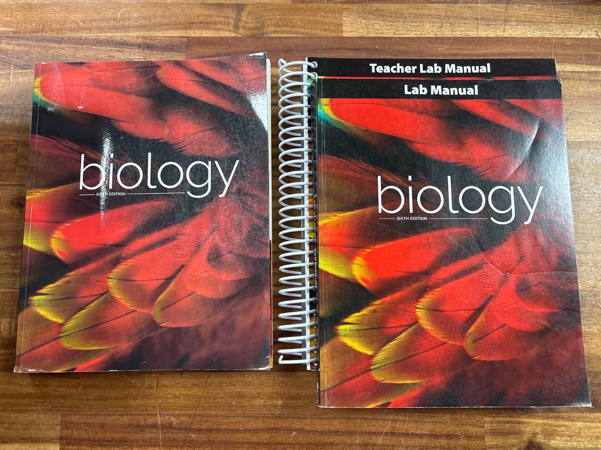 BJU Press Biology 6th Edition Student Text & Lab Manual — front cover