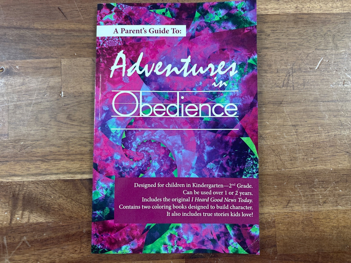 A Parent's Guide to Adventures in Obedience K-2nd Grade — front cover