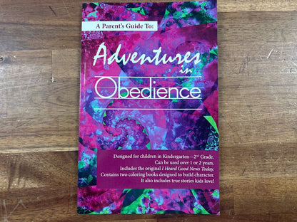 A Parent's Guide to Adventures in Obedience K-2nd Grade — front cover