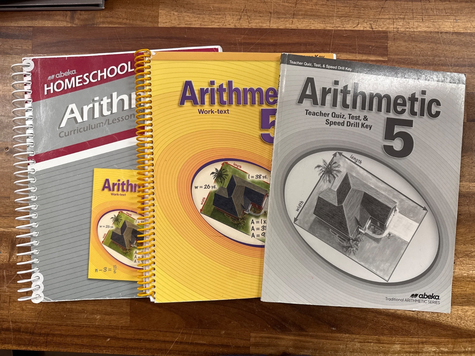 Abeka Arithmetic 5 Lesson Plans & Keys Set 4th Ed