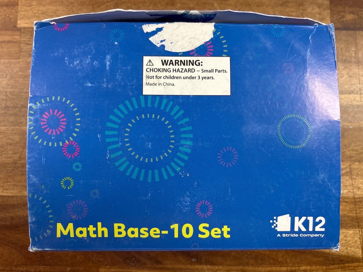 K12 Math Base-10 Set Manipulatives Blocks Cubes — front cover