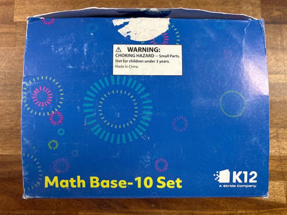K12 Math Base-10 Set Manipulatives Blocks Cubes — front cover