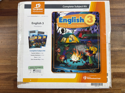BJU Press English 3 Complete Subject Kit 3rd Edition