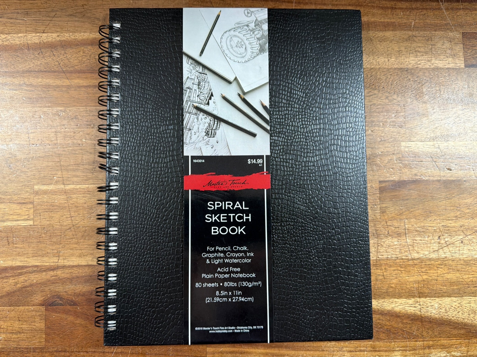 Master's Touch Spiral Sketch Book 8.5x11 80 Sheets