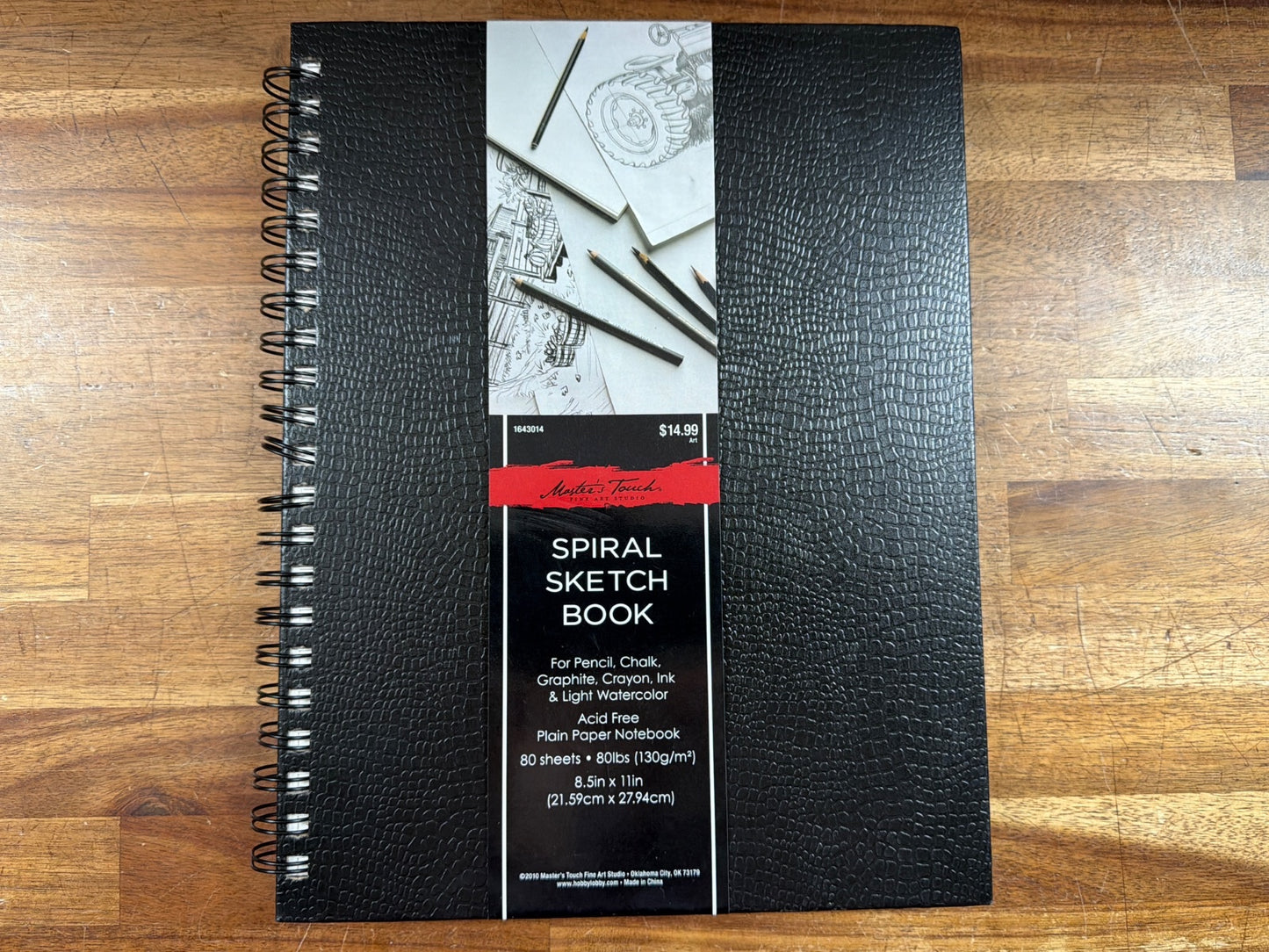 Master's Touch Spiral Sketch Book 8.5x11 80 Sheets