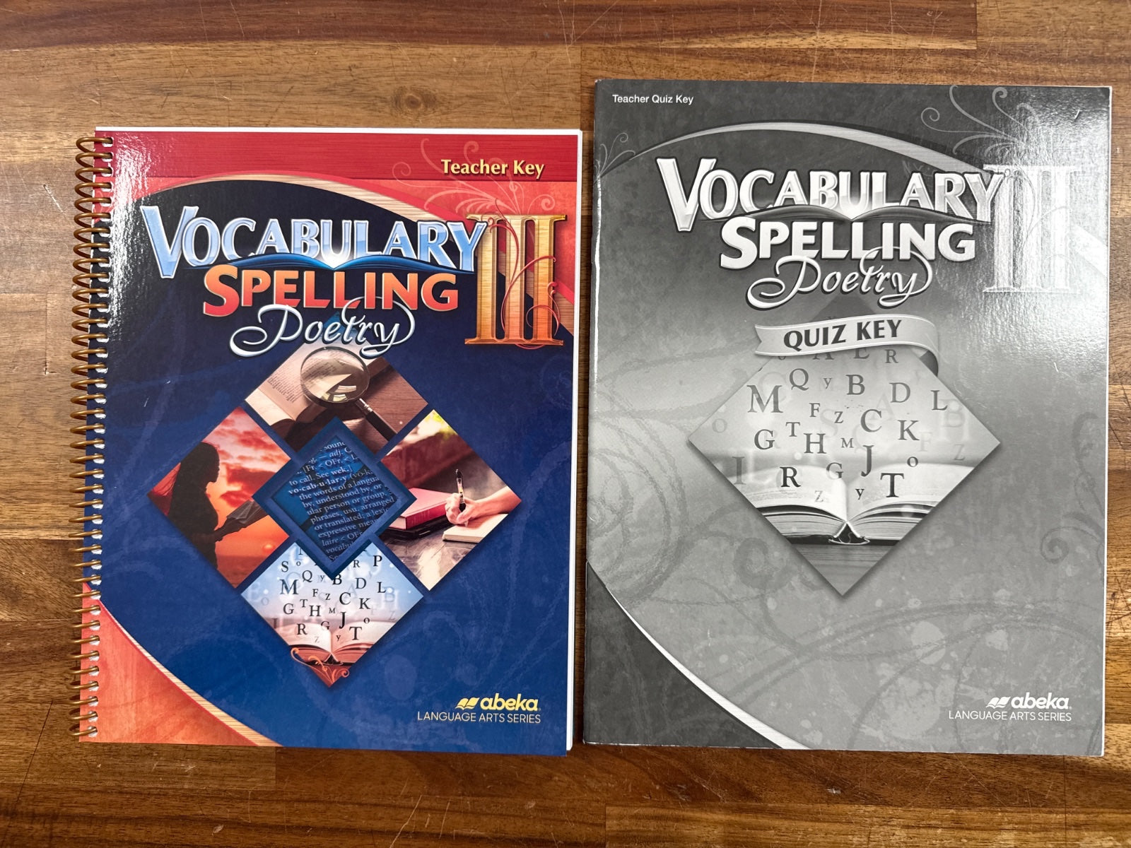 Abeka Vocabulary Spelling Poetry III 6th Ed Teacher & Quiz Keys