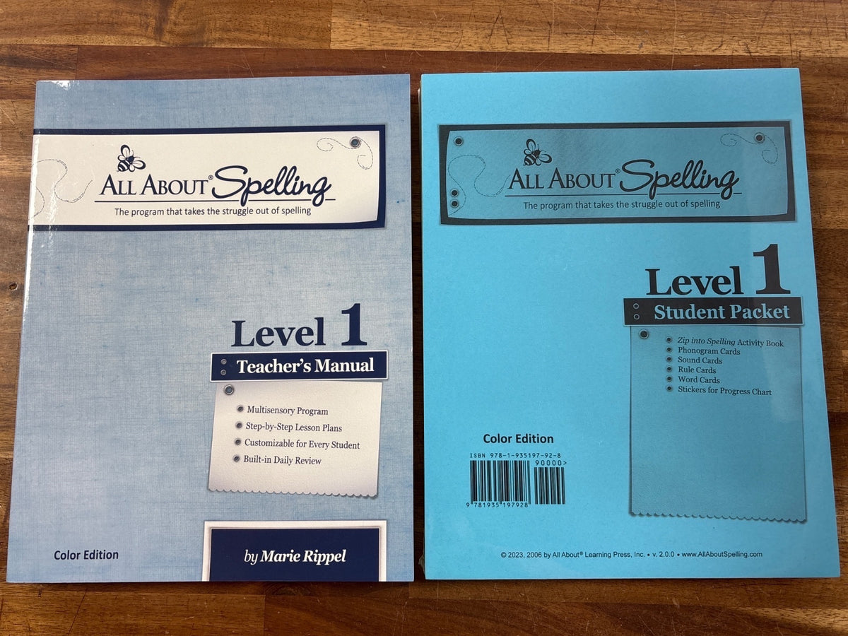 All About Spelling Level 1 Set — front cover