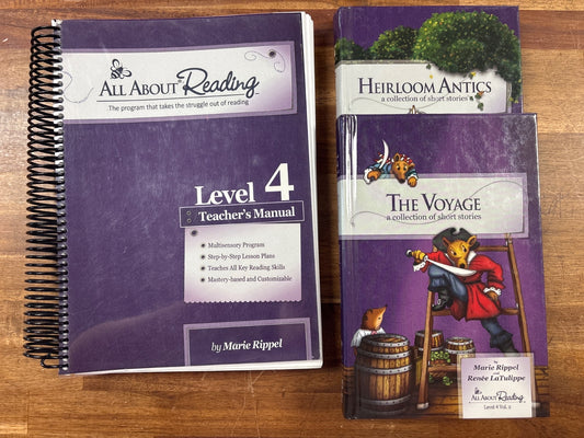 All About Reading Level 4 Teacher's Manual + Readers Set — front cover