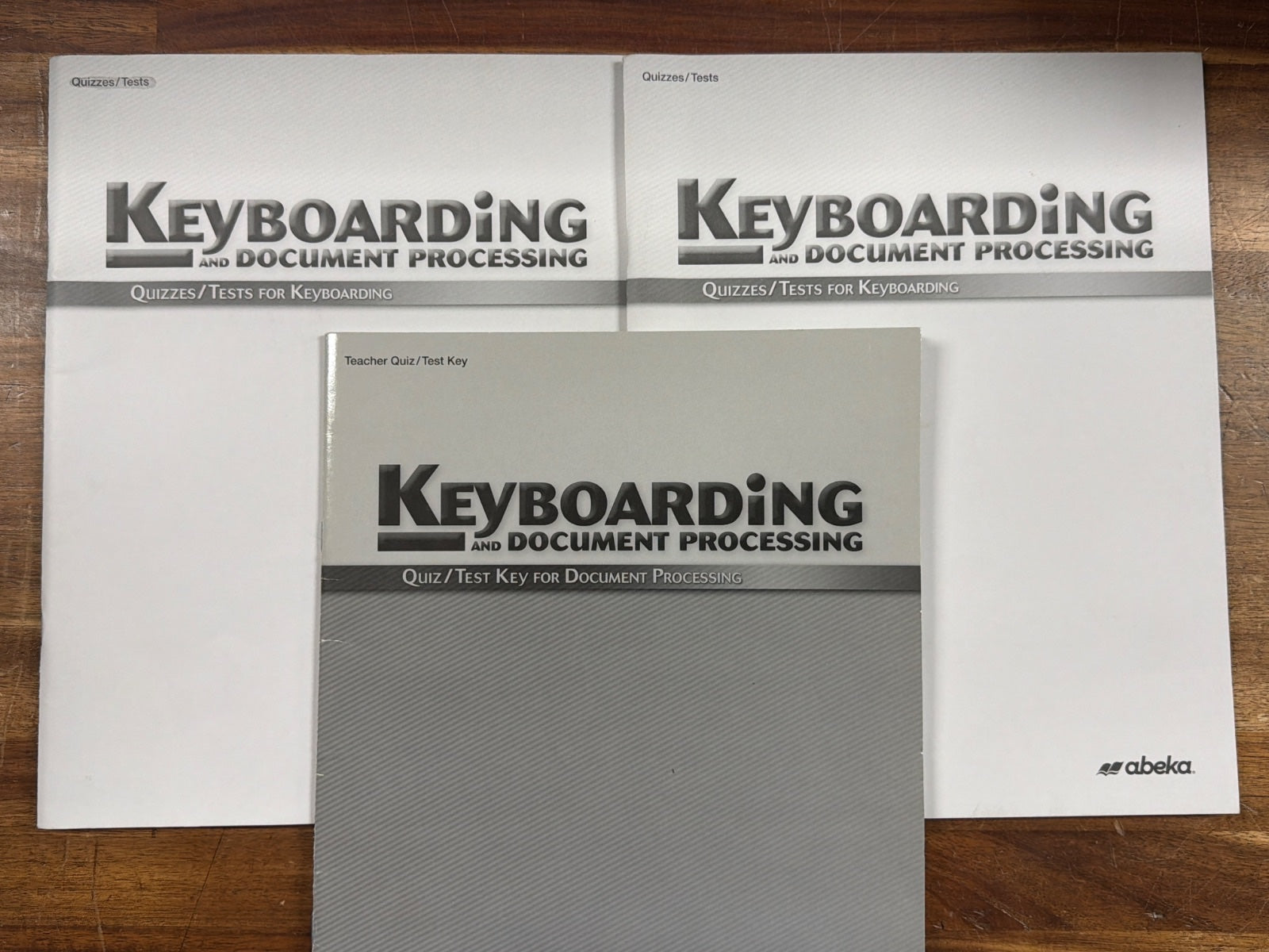 Abeka Keyboarding and Document Processing Quizzes/Tests Key