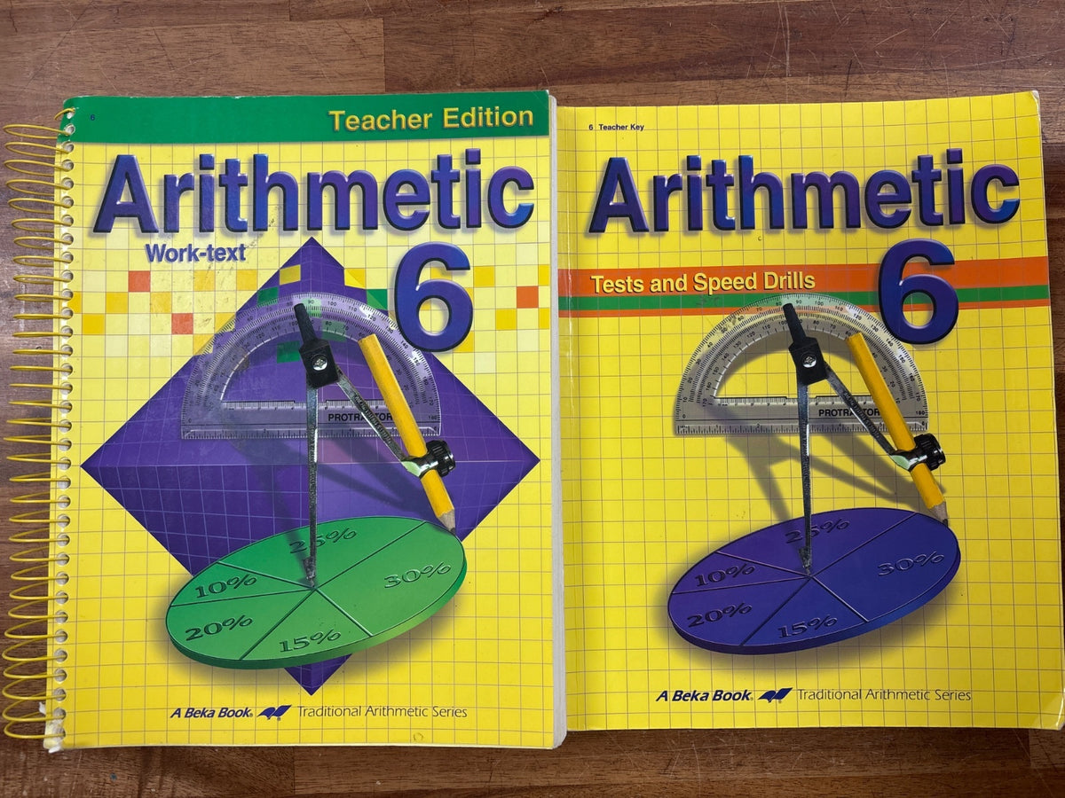 Abeka Arithmetic 6 Teacher Edition & Tests Speed Drills Key
