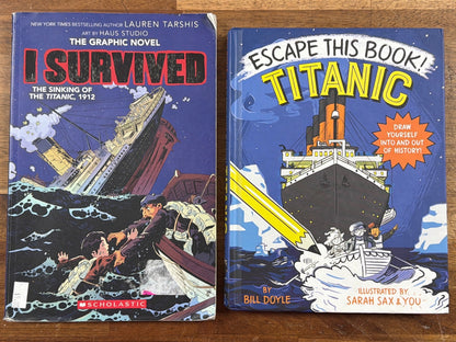 I Survived Sinking of Titanic 1912 Graphic Novel & Escape Titanic