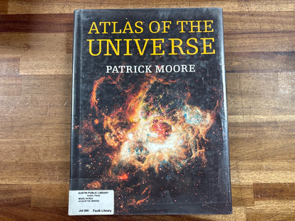 Atlas of the Universe by Patrick Moore Hardcover — front cover